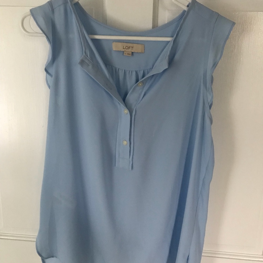 Light Blue Loft Blouse